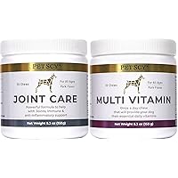 PetScy - Multi-Vitamin & Joint Care for Dogs Bundle, Chewable Joint & Immune Health Multivitamin for Dogs, Dog Vitamins for All Ages, Sizes & Breeds, 30 Chews per Bottle