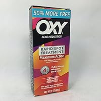OXY Acne Medication Maximum Strength Rapid spot treatment 1 OZ (Pack of 2)