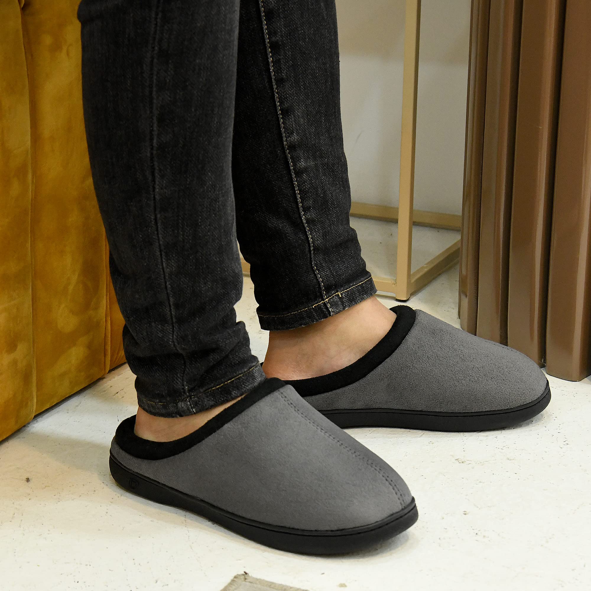 Slippers Men Big Sizes Linen Home Indoor House Slippers Women Soft Flat  Shoes | eBay