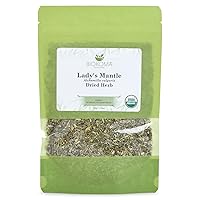 Biokoma Pure and Organic Lady's Mantle Dried Herb 50g (1.76oz) In Resealable Moisture Proof Pouch, USDA Certified Organic - Herbal Tea, No Additives, No Preservatives, No GMO