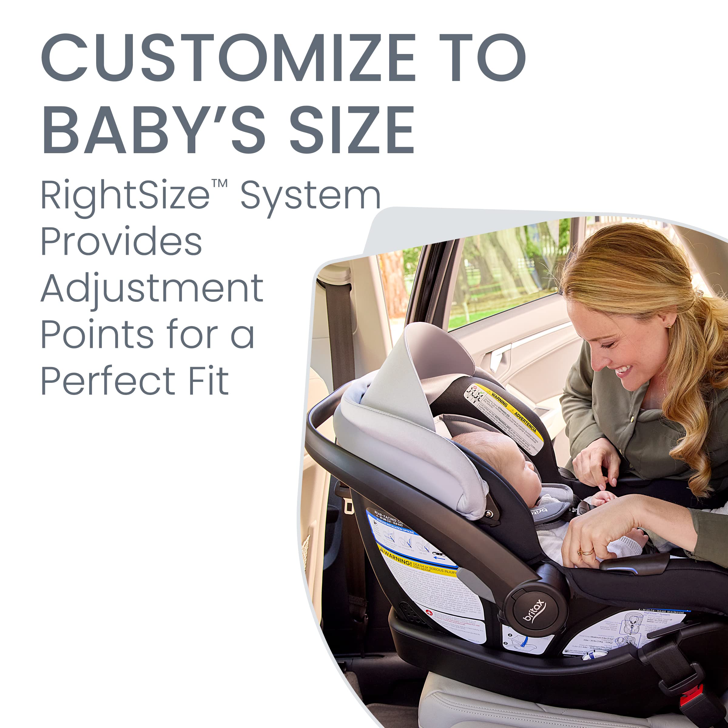 Britax Willow Brook S+ Baby Travel System, Infant Car Seat and Stroller Combo with Alpine Base, ClickTight Technology, SafeWash Insert and Cover, Glacier Onyx