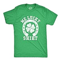 Mens Me Lucky Shirt T Shirt Funny Leprechaun Saint Patricks Day St Patty Tee