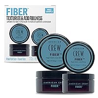 AMERICAN CREW Men's Hair Fiber, Like Hair Gel with High Hold & Low Shine, Travel Size, Duo Gift Set