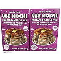 Trader Joe's Ube Mochi Pancake & Waffle Mix, 13.3 oz (Pack of 2)