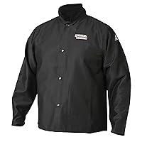 Premium Flame Resistant (FR) Cotton Welding Jacket | Breathable | Black | K2985 - (M -3XL)