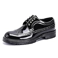 Men's Comfort Classic Patent Leather Oxford Dress Formal Wingtip Brogues Shoes