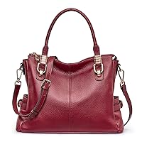 Kattee Soft Women Genuine Leather Purses and Handbags Satchel Tote Shoulder Bag