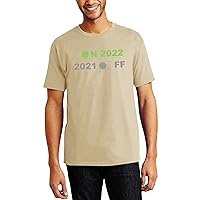 Hat and Beyond Men's New Years Digitized Celebration Crew Casual Image Design Print Crew Neck Tee Shirt