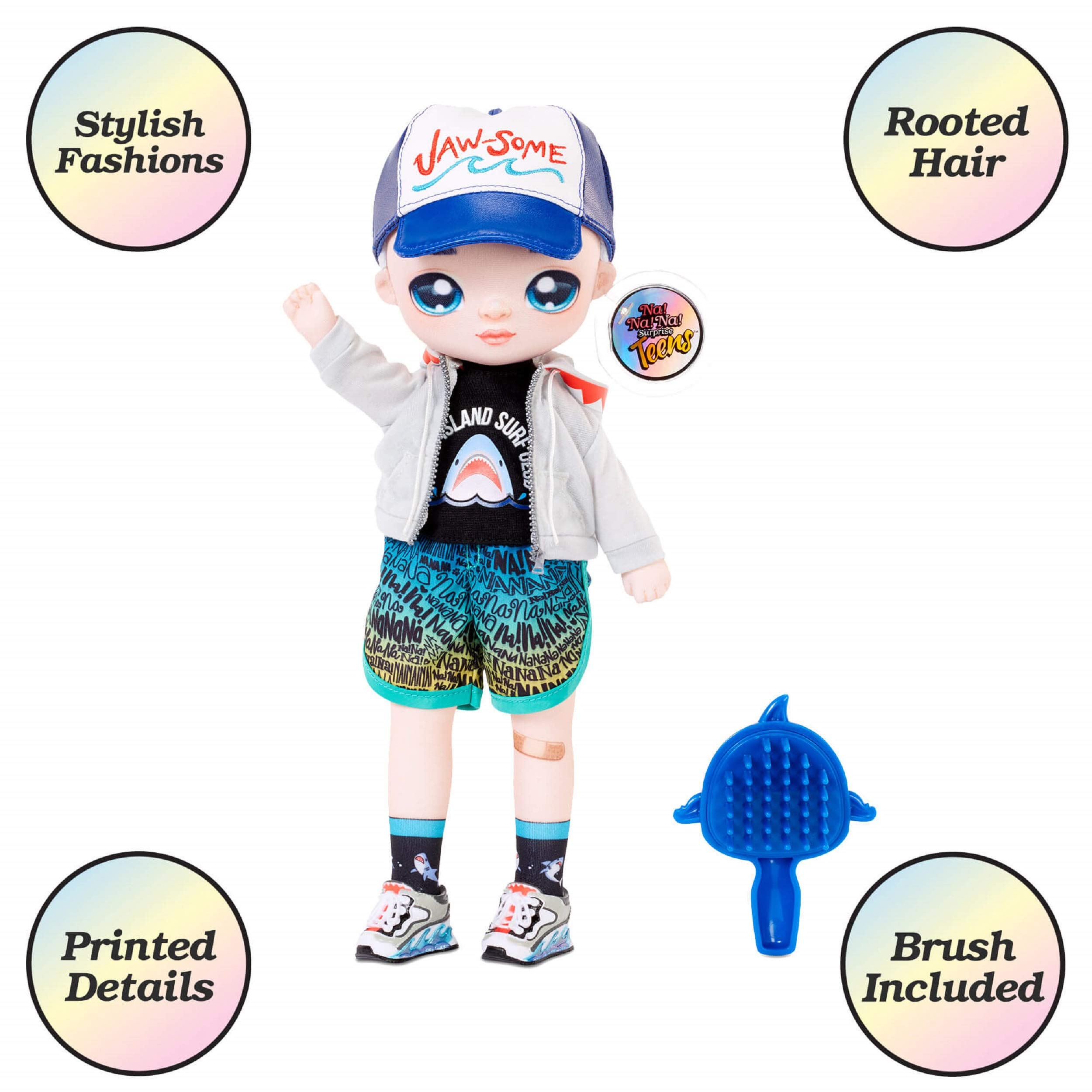 Na! Na! Na! Surprise Teens Fashion Doll – Quinn Nash, 11 Boy Doll, Shark Inspired
