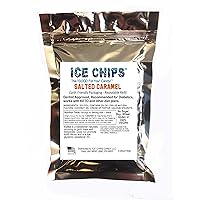 ICE CHIPS Xylitol Candy in Large 5.28 oz Resealable Pouch; Low Carb & Gluten Free (Salted Caramel)