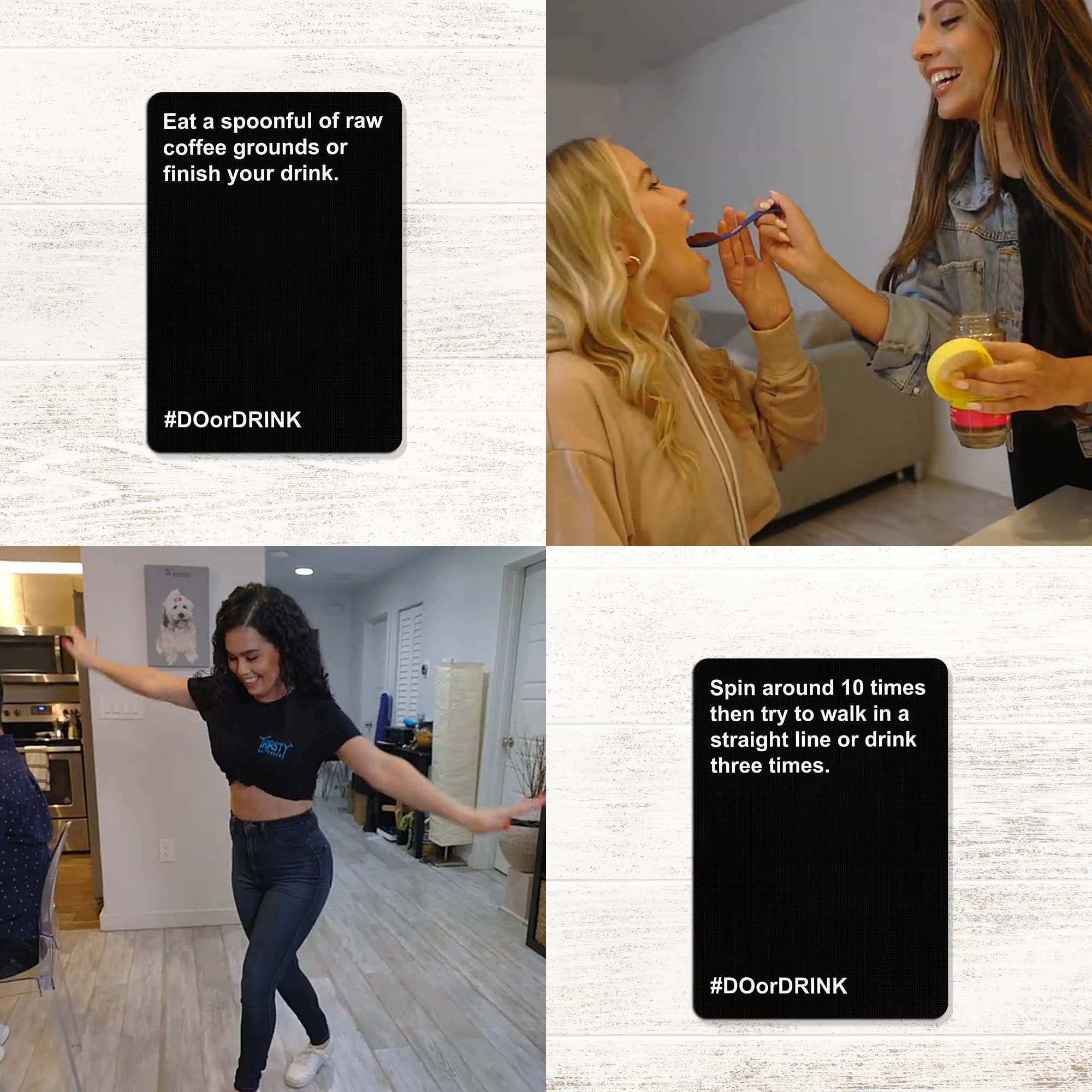 Do or Drink Party Card Game for Adults - Fun Drinking Games for Adults with 350 Cards - 175 Challenges for Game Night, Girls Night, Bachelorette Party, Couples, After Parties and More