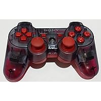 PS3 Slate Grey Crimson Red translucent Rapid Fire Modded Controller 30 MODE for Black Ops 2 Cod Mw3 Sniper Breath Jump Shot Jitter