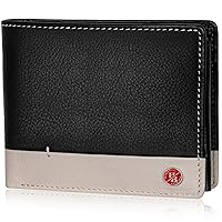Jackson Leather Wallet for Men | Branded Quality Mens Wallet with RFID Blocking | Wallets Men Genuine Leather | Purse Men Leather, Black, Casual