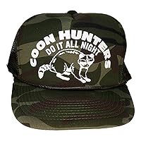 Coon Hunter Green Camouflage Mesh Trucker Hat Cap Snapback