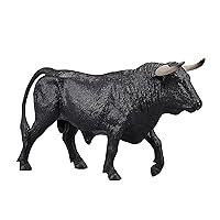 MOJO Spanish Bull Realistic Farm Animal Toy Replica Hand Painted Figurine