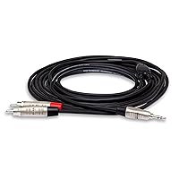 Hosa HMR-010Y 3.5 mm TRS to Dual RCA Pro Stereo Breakout Cable, 10 Feet