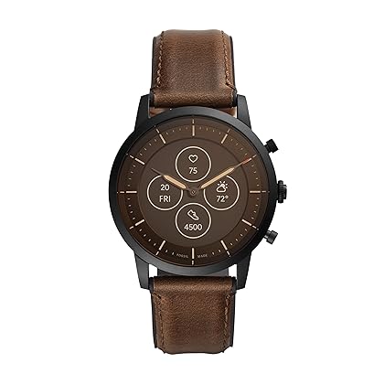 Fossil Men's Collider Hybrid Smartwatch HR with Always-On Readout Display, Heart Rate, Activity Tracking, Smartphone Notifications, Message Previews