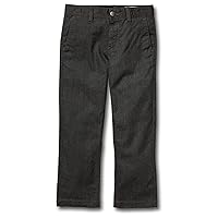 Volcom Boys' Frickin Modern Stretch Chino Pant (Big Boys & Little Boys Sizes), 7, Charcoal Heathe