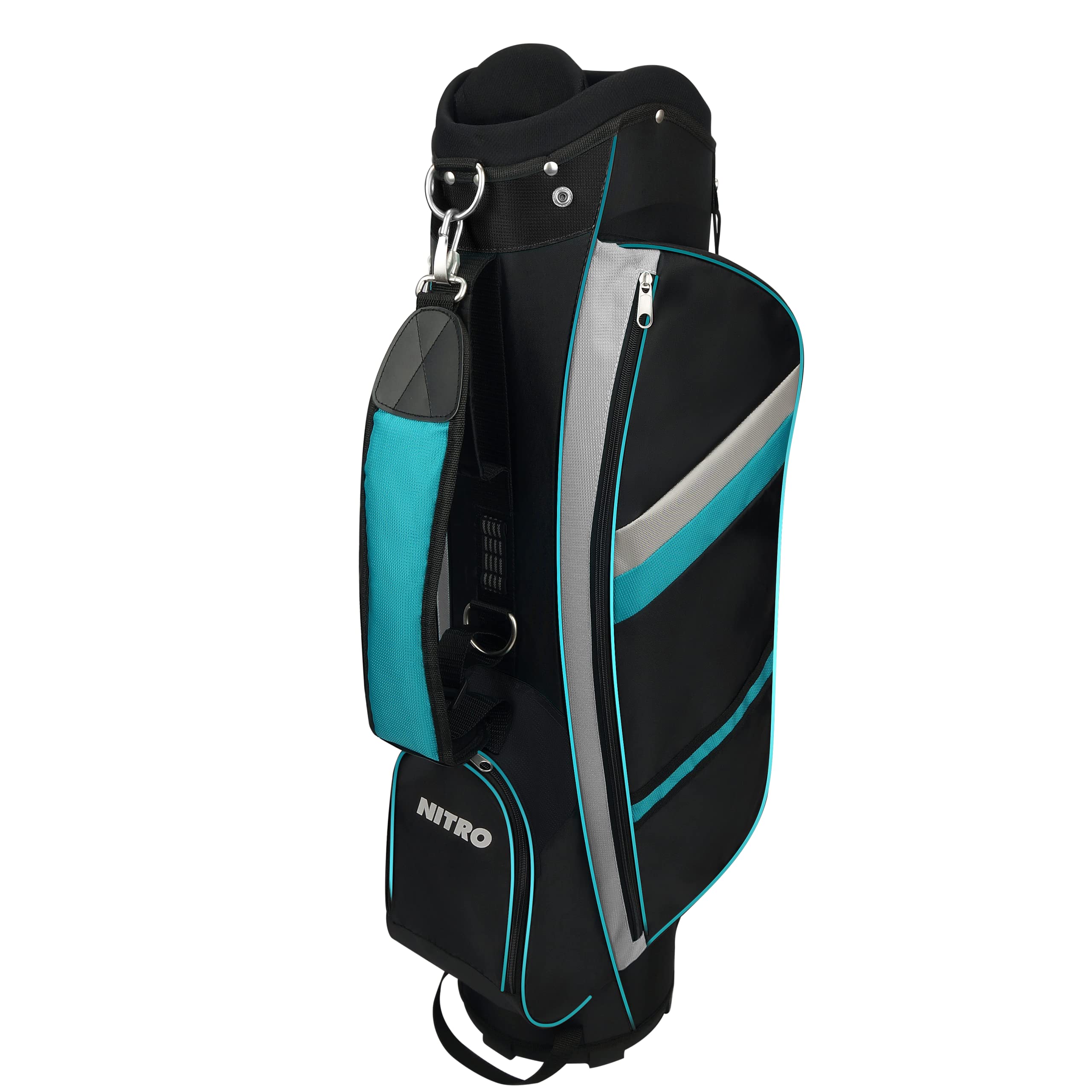 Nitro X Factor 13 Piece Golf Set All Graphite Ladies, Left Handed,Teal/Silver