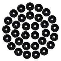 32PCS Black Fuzzy Faux Fur Hair Scrunchies Hair Ties Cute Pom Hair Accessories Hair Band Wristband for Women Girls Halloween Valentine's Day