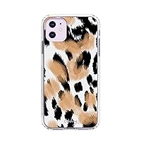 iPhone Case Designed for The Apple iPhone 11, Primal Print (Cute Leopard) - Military Grade Protection - Drop Tested - Protective Slim Clear Case