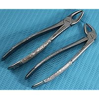 Set of 2 German Grade Dental Surgery Tooth EXTRACTING Extraction Forceps MD2 MD3
