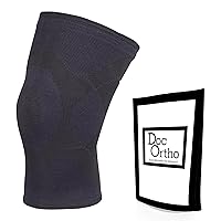 Compression Knee Sleeve, Breathable Pull-On Support, Pair