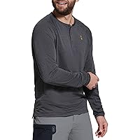 BASS OUTDOOR Men's Standard Henley Long Sleeve Shirt