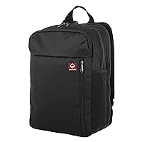 WOLVERINE Lightweight, Water Resistant Rugged Laptop Backpack for Travel or Work, Transit-Black, 30L