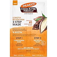 Cocoa Butter & Biotin Length Retention 2-Step Hair Mask, 1 Ounce