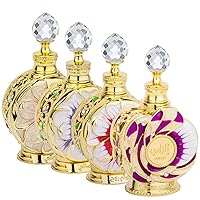 SWISS ARABIAN Layali, Layali Rouge, Amaali and Yulali Set - Luxury Products From Dubai - Lasting And Addictive Perfume Oil Fragrance - Seductive Signature Aroma - Luxurious Scent Of Arabia - 4 pc