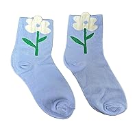 FLOOF Bloom Sock in Blue/White Daisy