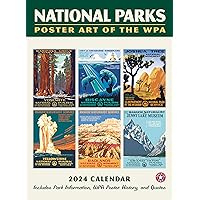 National Parks GRID—WPA Wall Calendar 2024, Monthly January-December 8.75'' x 12