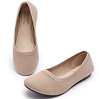 Women's Ballet Shoes, Comfortable Slip on Casual Flat Shoes for Walking, Driving, Dressy