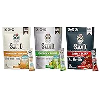Salud Variety 3-Pack | 2-in-1 Hydration + Immunity (Tamarindo), Energy + Focus (Cucumber Lime) & Calm + Sleep (Punch) – 15 Servings Each, Non-GMO, Gluten Free, Low Calorie, 1g of Sugar