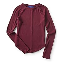 AEROPOSTALE Womens Raglan Basic T-Shirt, Purple, Large