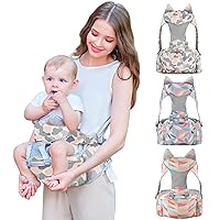 AGUDAN Baby Hip Seat Carrier,Lightweight Newborn Baby Carrier with Lumbar Support,Front Facing Baby Carrier Ideal for 0-24 Months Baby