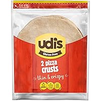 Udi's Gluten Free Two Cheese Pizza With Crispy Thin Crust, Frozen, 8 oz.