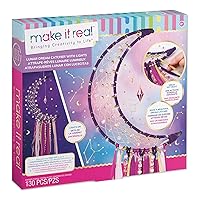 Lunar DIY Dream Catcher Kit with Lights and Fairy Lights for Teen Room Wall Decor - Ages 8+