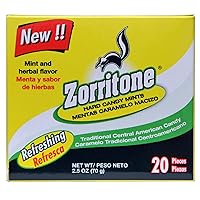 Zorritone Cough Drops | Mint Flavored Central American Cough Lozenges for Fast Acting Cough Relief and Sore Throat Soothing from The Common Cold, Flu, and Allergies; 20 Pieces