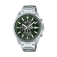 Casio Edifice Men's Stainless Steel Chronograph Date Indicator 43.8mm Watch EFV-610D-3CV