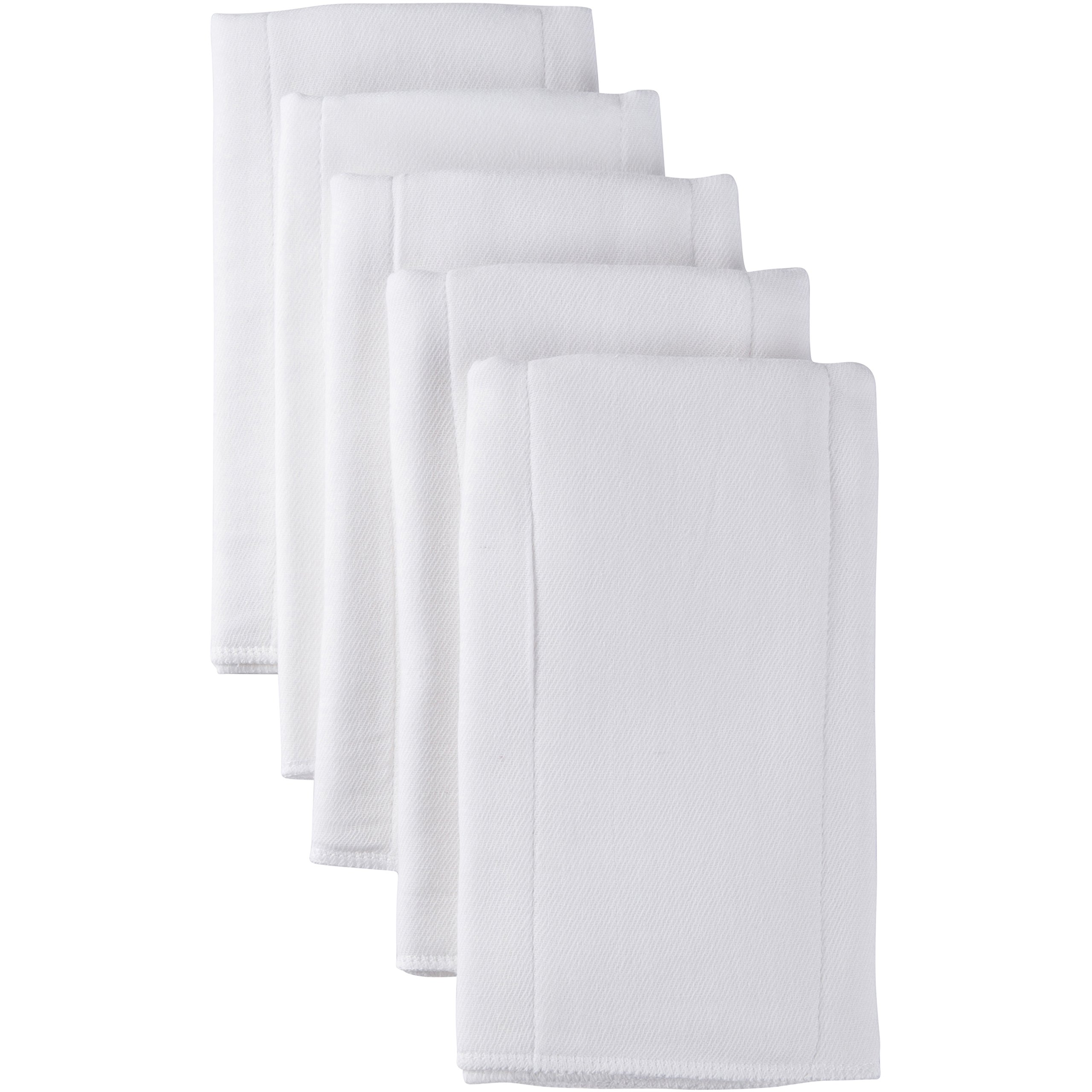 Gerber Unisex Baby Boys Girls Gauze Prefold Cloth Diapers Multipack White 5 Pack