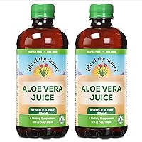 Aloe Vera Juice - Whole Leaf Filtered Aloe Vera Drink, Non-GMO Aloe Juice with Natural Digestive Enzymes for Gut Health, Stomach Relief, Wellness, Glowing Skin, 32 Fl Oz (Pack of 2)