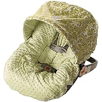 Itzy Ritzy Infant Car Seat Cover, Avocado Damask