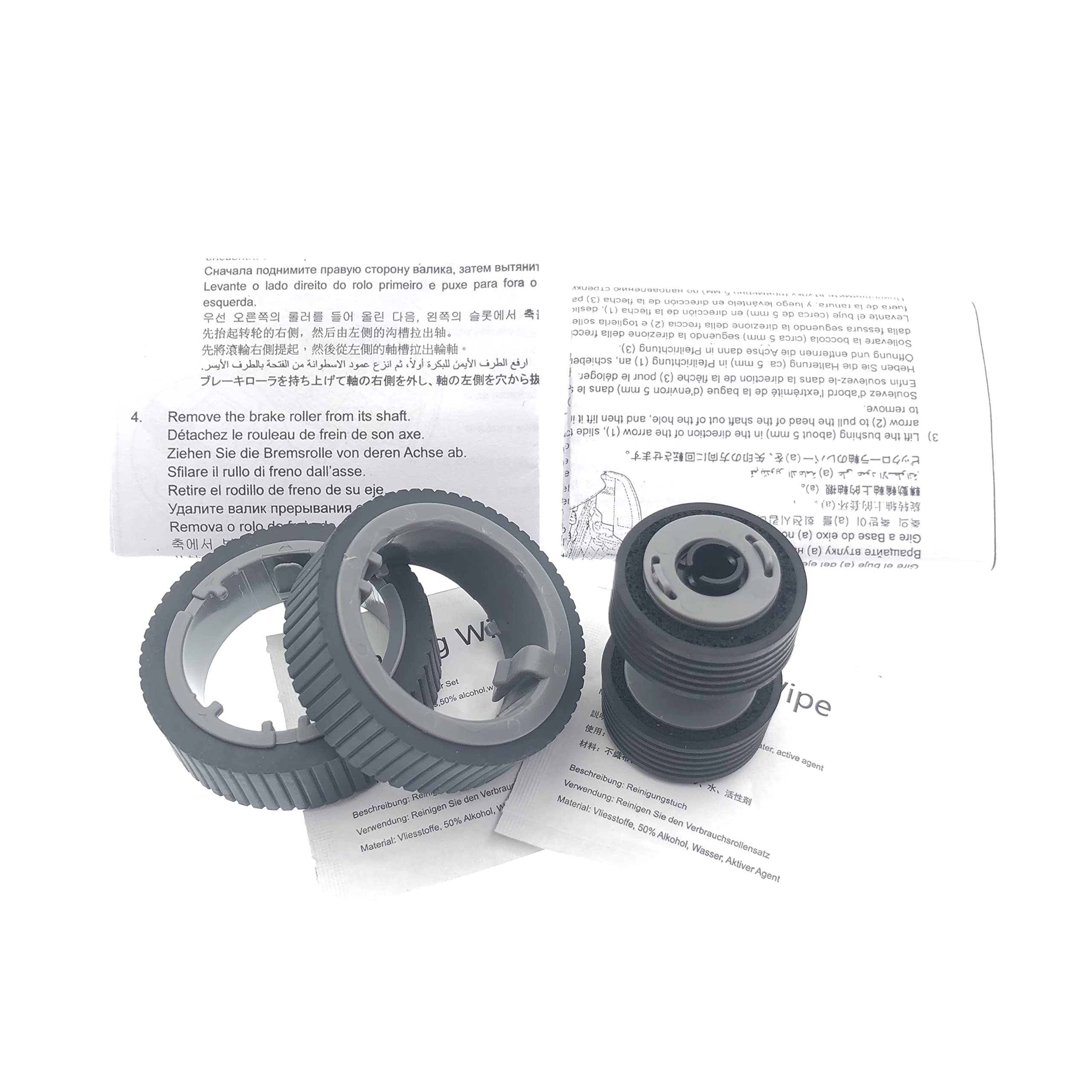 OKLILI PA03670-0001 PA03670-0002 Scanner Paper Consumable Kit Pick Roller + Brake Roller Pickup Roller Compatible with fi-7160 fi-7260 fi-7140 fi-7240 fi-7180 fi-7280 fi-7300NX