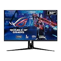 ASUS ROG Swift PG329Q 32” Gaming Monitor, 1440P WQHD (2560x1440), Fast IPS, 175Hz (Supports 144Hz), 1ms, G-SYNC Compatible, Low Motion Blur Sync, Eye Care, HDMI DisplayPort USB, Display HDR 600, Black