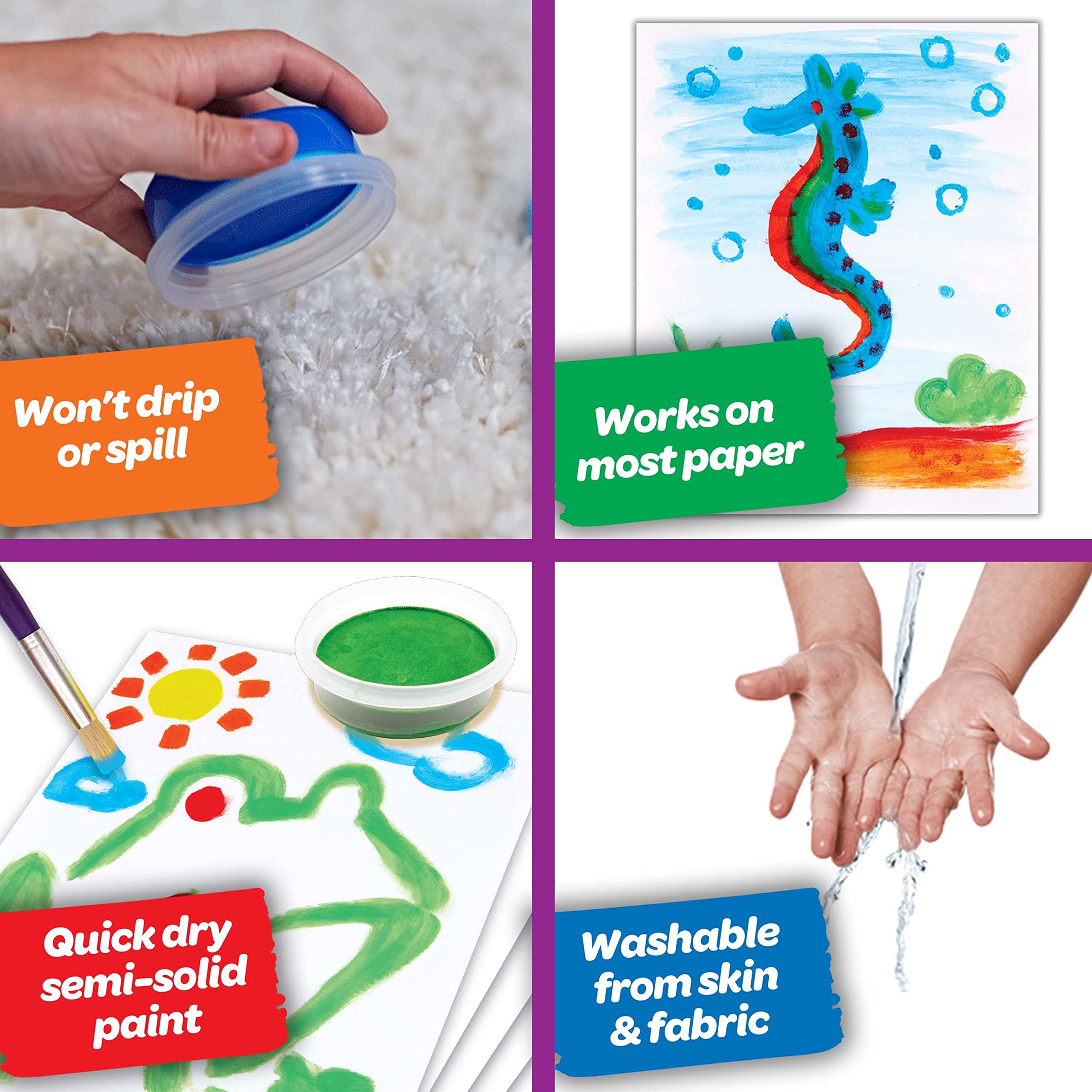 Crayola® Spill-Proof Kids' Washable Paint Set