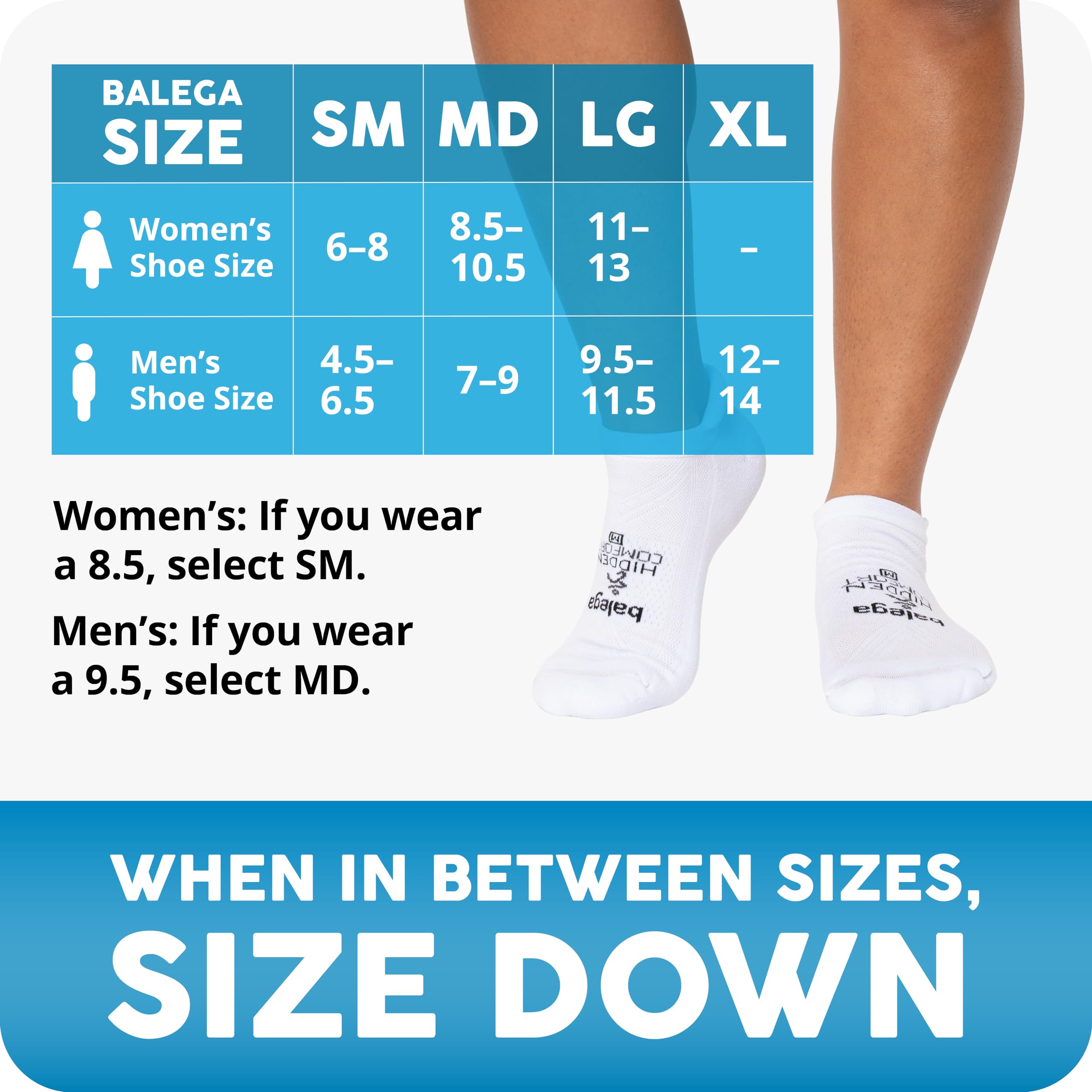 Balega Hidden Comfort Performance No Show Athletic Running Socks for Men and Women (1 Pair)
