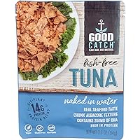 Good Catch Plant Based Fish Free Tuna - Naked In Water, 3oz Pouch, 3oz