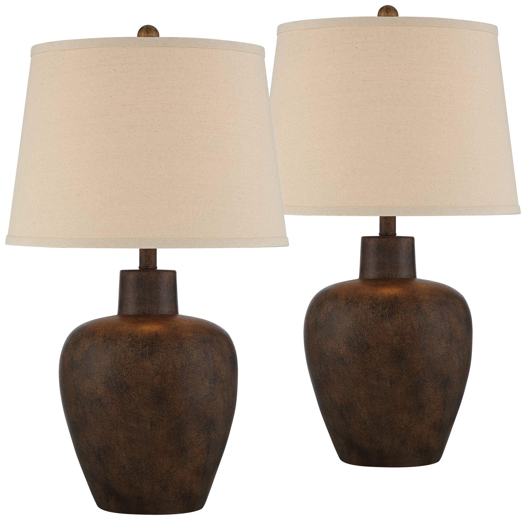 Regency Hill Farmhouse Rustic Southwestern Table Lamps 27